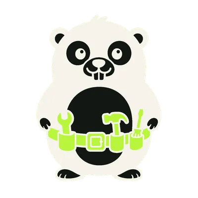 The gin-kit gopher mascot wearing a tool belt